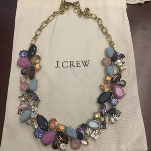 J. Crew Iris Purple Stone Statement necklace
